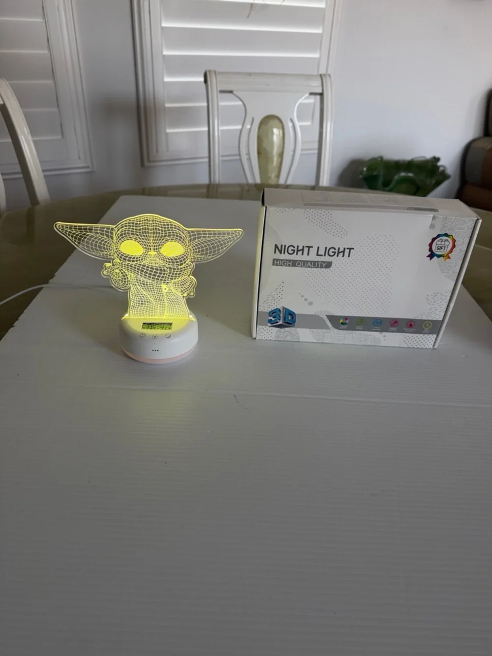 3D Illusion Acrylic Kids Led Night Light Star Wars Theme 16 Color Changes